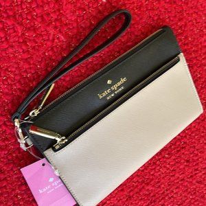 Kate Spade Staci Medium Wristlet Warm Beige